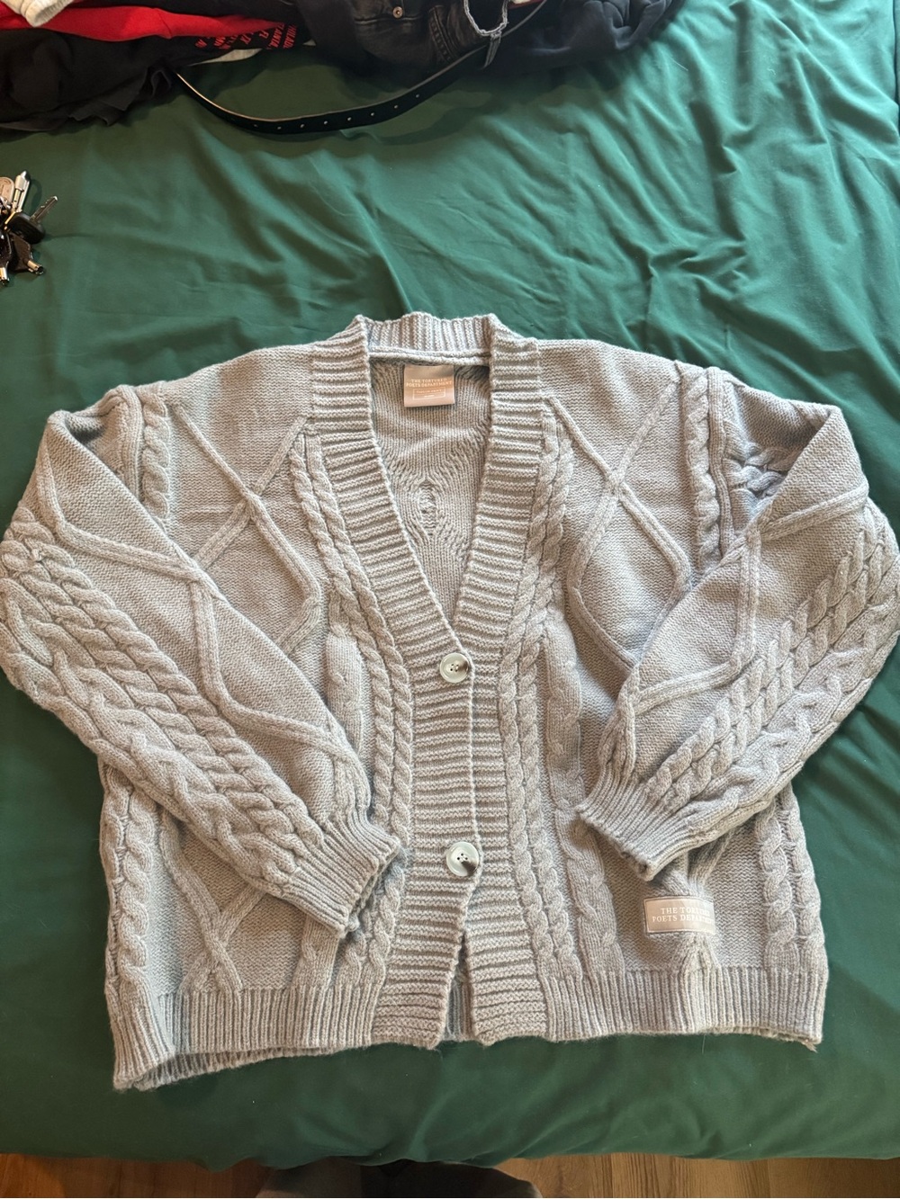 Taylor Swift TTPD Cable Knit Button Cardigan